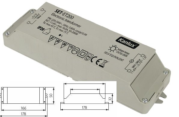 Transfo Spécial Halogène 12V 200 VA