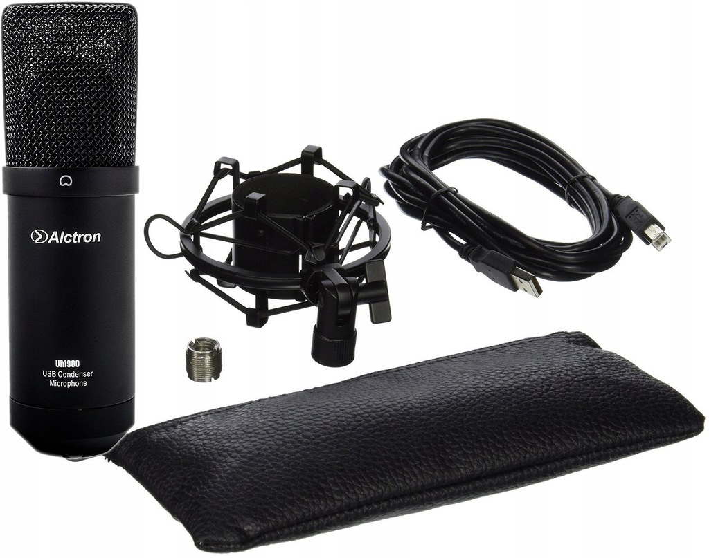Micro studio, avec support articulé, filtre anti-pop, bonnette, pince et  câble - CMS400B - Vonyx