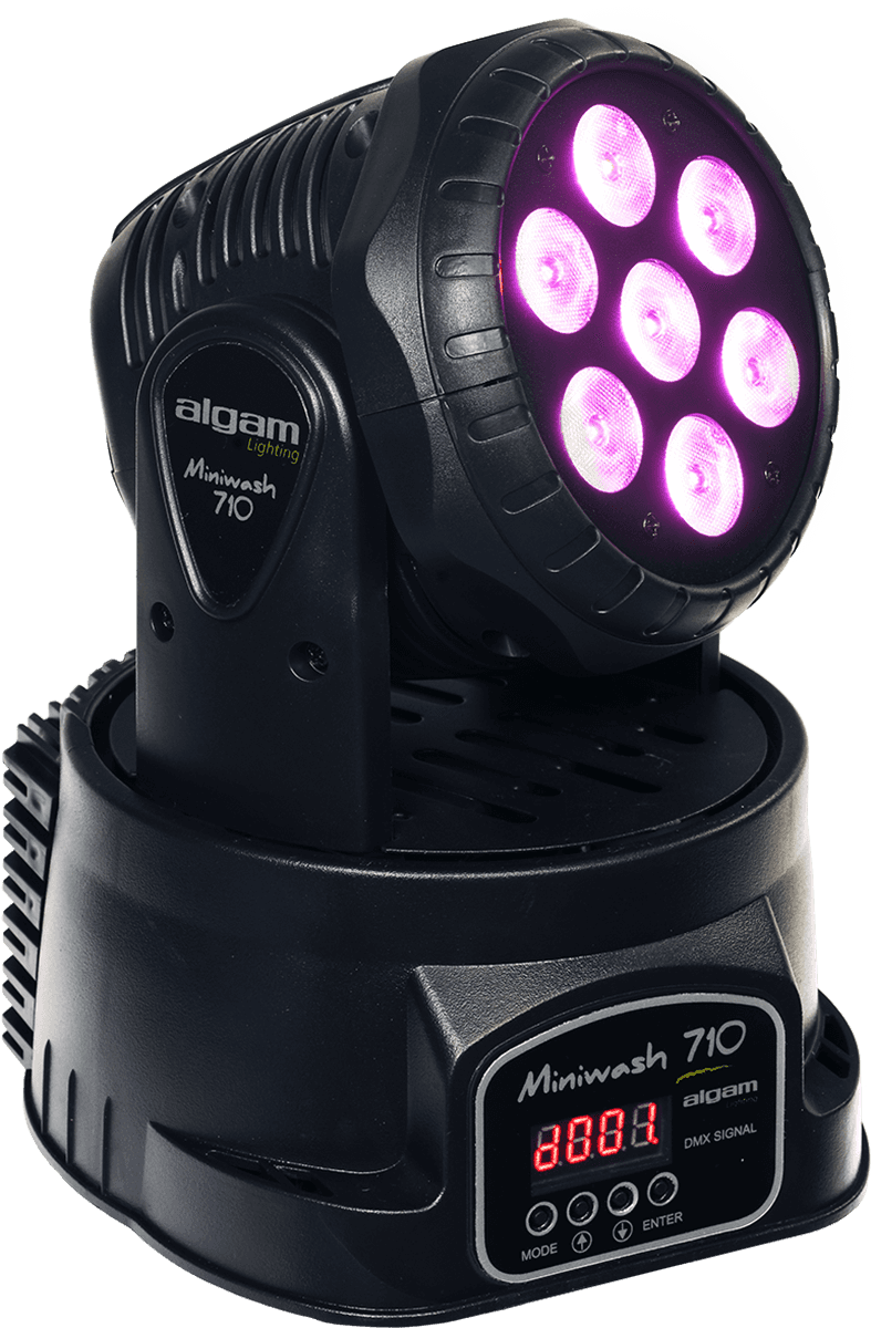 WASH 710 Algam Lighting mini lyre led 7X10W RGBW