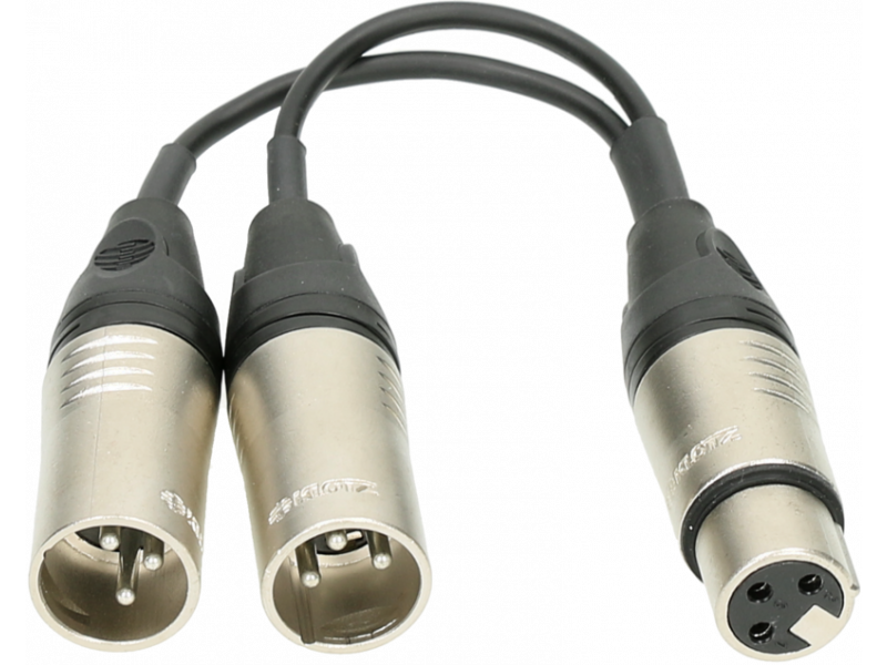 XLR-YSPLIT Klotz adaptateur XLR en Y envoi d'un signal symétrique sur 2 entrées