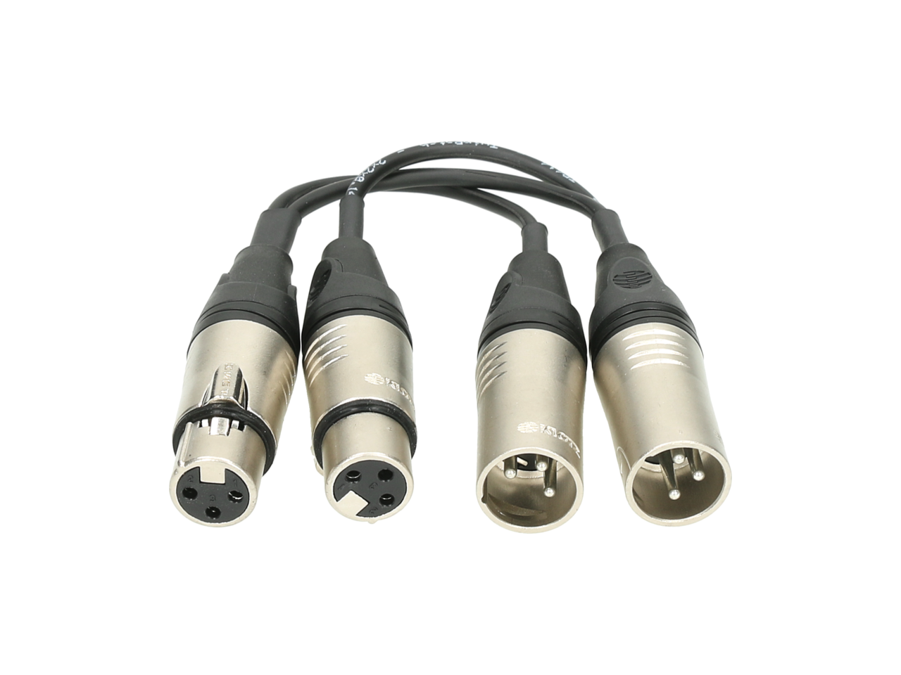 XLR-ZSPLIT Klotz adaptateur en Z XLR 2 mâles et 2 femelles