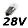 Lampes E10 28V