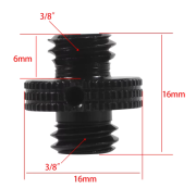 Adaptateur 3/8 mâle vers 3/8 mâle pour accessoires micro