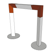 AG29-025 ConteStage - Angle 290 2 directions pointe intérieure triangle 290