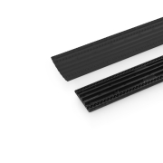 Defender OFFICE RETAIL - Passage de câbles 4 canaux noir pour bureau hauteur 2 cm