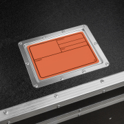 Adam Hall Hardware 88001 M ORANGE - Plaque signalétique plastique, magnétique 177 x127 mm, orange