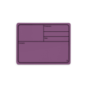 Adam Hall Hardware 88001 M PURPLE - Plaque signalétique plastique, magnétique 177 x127 mm, violet