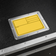 Adam Hall Hardware 88001 M YELLOW - Plaque signalétique plastique, magnétique 177 x127 mm, jaune