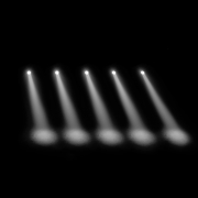 Cameo Q-Spot 15 W - Spot compact avec LED blanc chaud 15 W boîtier noir