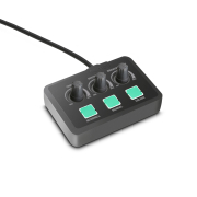 Cameo STEAM WIZARD 1000 - Illuminated Vertical Fog Machine with 9 LEDs