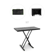 KSX 2 RD SET 1 Gravity - support clavier avec table tissus et housse