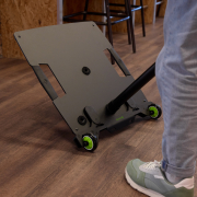 Gravity LA WI 1 - Plateau à roulettes roue pour trépieds avec plaque de base