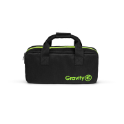 Gravity SA BELT 1 B SET 1 - 4 bandes guide foule rétractable pour montage sur pied micro, avec housse de rangement