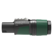 NL4FXX-W-L Neutrik - Fiche speakON 4 points large pour enceinte avec sortie câble 10 à 16mm