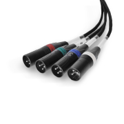 Palmer P AOC L XLR M - Coupleur RJ45 vers 4 XLR mâles 3 broches