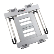 Adam Hall Stands SLT 006 S - Pied d'ordinateur repliable avec tablette, argent