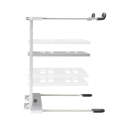 Adam Hall Stands SLT 006 S - Pied d'ordinateur repliable avec tablette, argent