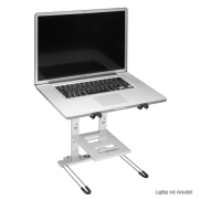 Adam Hall Stands SLT 006 S - Pied d'ordinateur repliable avec tablette, argent