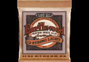 2153 ERNIE BALL - Jeu de cordes acoustiques - Light 12 cordes 9-46