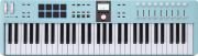 KeyLab Essential 3 61 Aquamarine - Clavier MIDI 61 touches, contrôleurs DAW, pads, encodeur