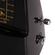 WSM-330-BK CHERUB - Métronome mécanique noir vintage, 40-208 bpm, son classique, réglage p