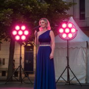 ARDECO 7BEE J.COLLYNS – Projecteur retro 7 x 50W Blanc chaud et 336 led RGB