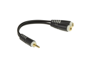AYB-4 KLOTZ adaptateur jack 3.5 male TRS (stéreo) vers 2 jack 3.5 femelle stereo 20cm
