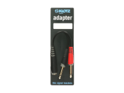 AYS-5 Klotz Adaptateur 1 jack 6.35 femelle TRS stéréo vers 2 jacks 6.35 mâles mono 20cm