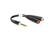 AYS-8 Klotz - Adaptateur Jack TRS 6.35 vers 2 Jack 6.35 TS mono Splitter batterie électronique