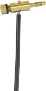 Fiche Banane 4 mm Dorée – Connecteur à Visser avec Anneau Noi