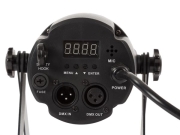 Projecteur spot Led 15W RGBW Faisceau 4° DMX et télécommande