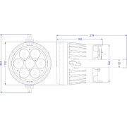BTI-AKKUBEAMER Briteq – Projecteur Led 7 X 10W RGBL IP65 sur Batterie
