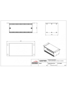 CASY003 Caymon Chassis à fixer en surface 6 modules