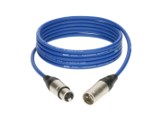 M1K2FM1000 Klotz Câble XLR audio Mâle femelle 10m bleu