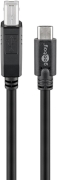 Câble USB-C mâle vers USB-B mâle longueur 1m