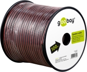Bobine de 100m de câble haut parleur rouge et noir 2X0.5mm2 éco
