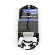 cable XLR 3 male vers XLR 3 Femelle 3m avec repérage blanc