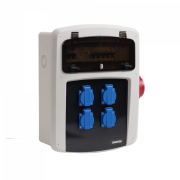 Coffret de chantier 4 prises P+N+T 16A + 1 prise 3P+N+T 32A 400V