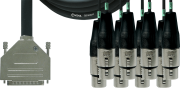 CFD3DFT Cordial - Câble sub-D 25 vers 8 xlr femelle 3m