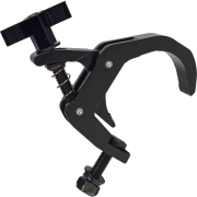 Clamp noir alu CMU 100kG pour tube 50mm adpatable 42 à 60mm