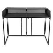 DB6 Pro Vonyx Cabine DJ Pliable – Écran Pupitre Professionnel avec Support TV 65