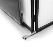 DB6 Pro Vonyx Cabine DJ Pliable – Écran Pupitre Professionnel avec Support TV 65