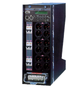 Bloc de puissance Robert Juliat Digitour 6s 6 doubles fiches NF avec Harting et charge pour fluo