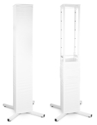 Totem dj avec sacoche et lycra noir et blanc hauteur réglable de 1m à 1m80 - DJP165-LS01K