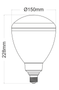 Ampoule Beneito Faure Cup Led E27 45W 100° 5000K