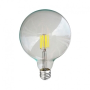 Ampoule globe 120mm à filament led 8W blanc chaud 2700K