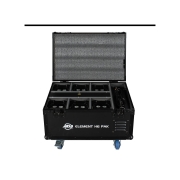ELEMENT H6 PAK ADJ - Pack de 6 projecteurs IP54 4X20W RGBWA-UV avec flight de recharge