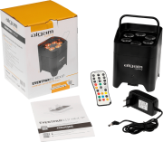 EVENTPAR612-HEX-IP Algam Lighting - Projecteur led sur batterie 6 X 12W RGBWA + UV - Wireless dmx - IP65