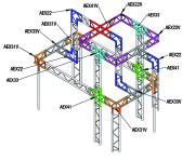 Elément de structure échelle ASD EX29200, longueur 2M