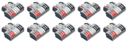 FastCon-1333DMX Contest Architectural Lighting - Lot de 10 connections rapides pour DMX 3 x 1 entrées vers 3  x 3 sorties